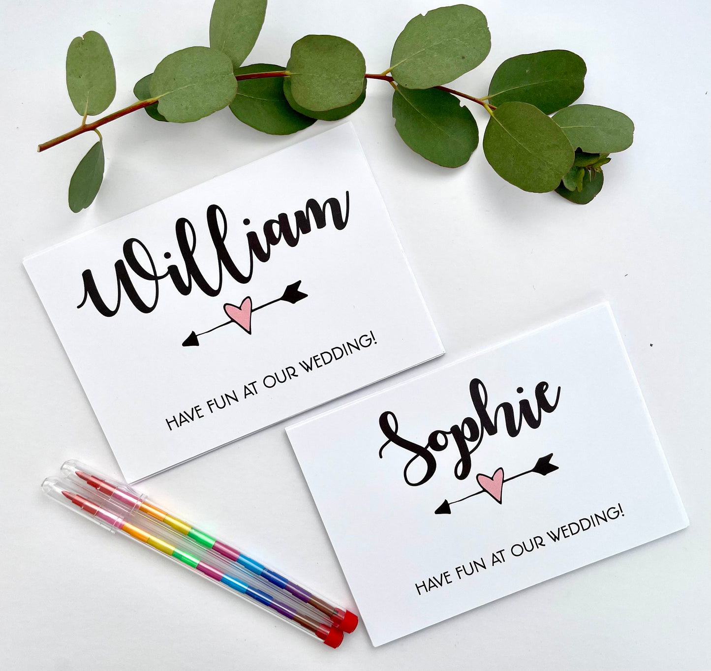 Personalised Children's Wedding Activity Box Activity Pack Kids Gift Favour | Text