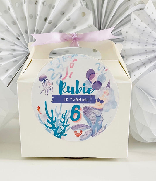 Children's Personalised Birthday Party Box | Goody Treat Box | MERMAID