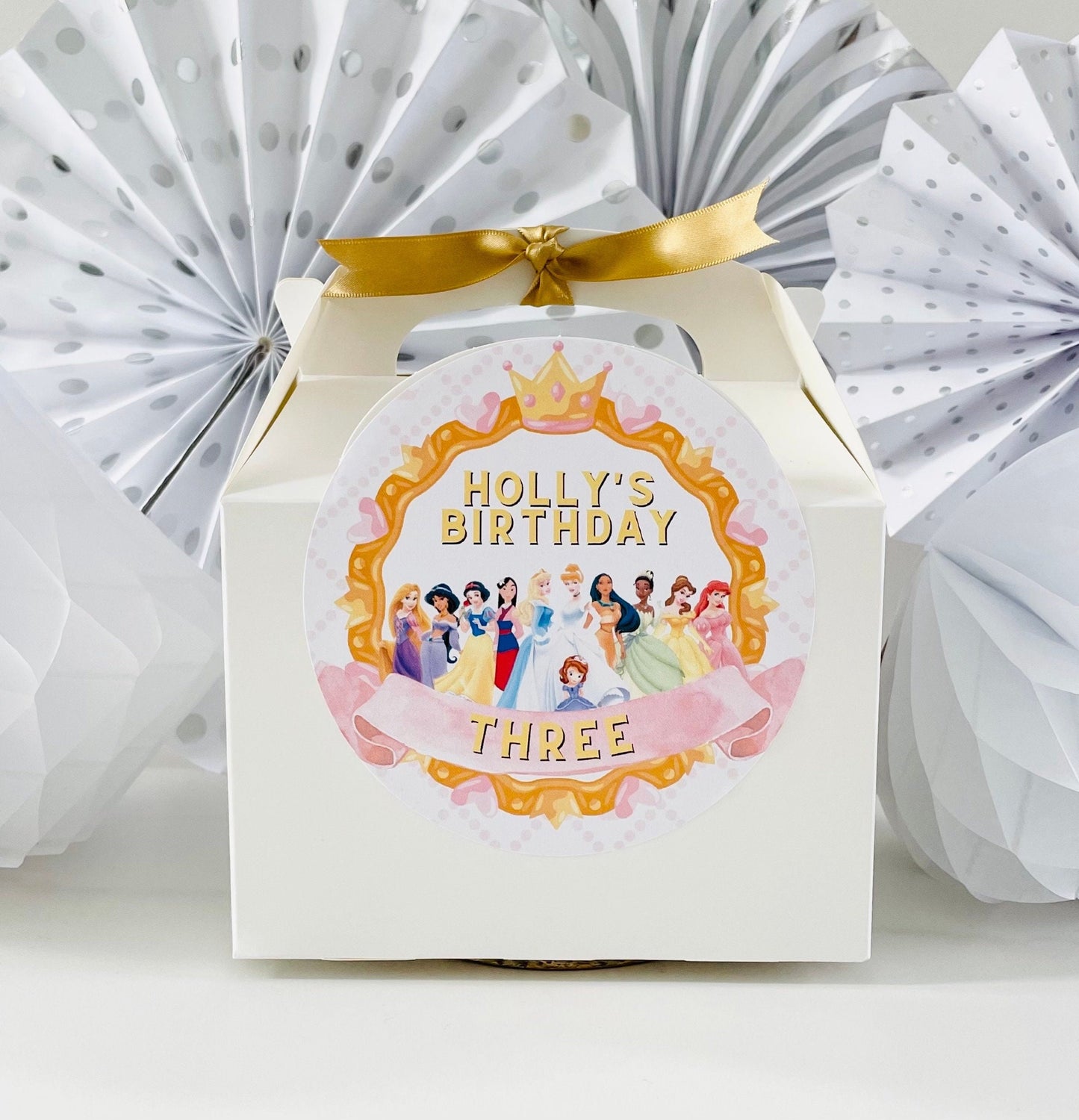 Children's Personalised Birthday Party Box | Goody Treat Box | PRINCESSES