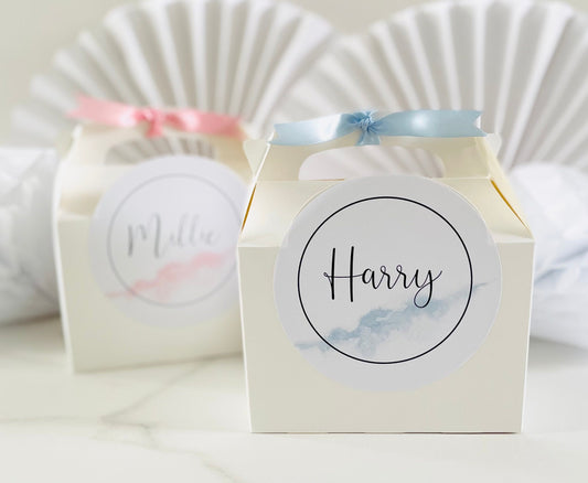 Personalised Wedding Favour Gift Box | Childs Activity | Thank You | MARBLE