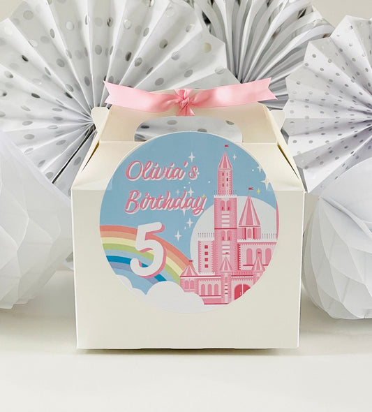 Children's Personalised Birthday Party Box | Goody Treat Box | PRINCESS CASTLE