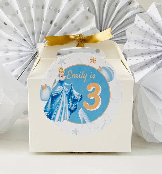 Children's Personalised Birthday Party Box | Goody Treat Box | CINDERELLA