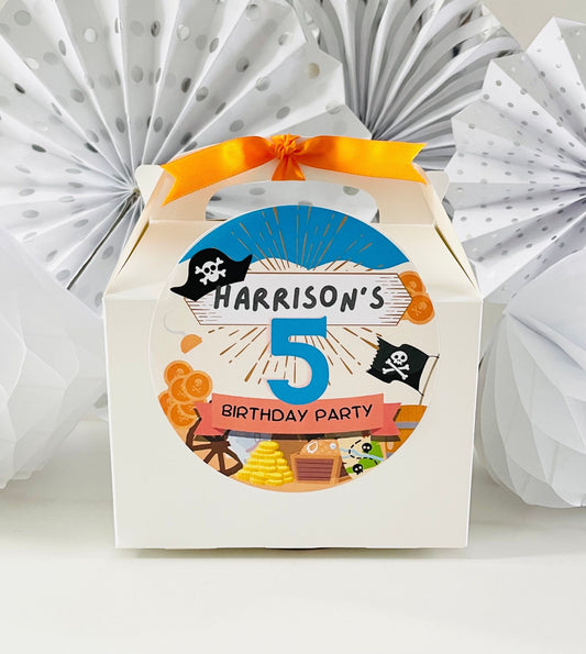 Children's Personalised Birthday Party Box | Goody Treat Box | PIRATES