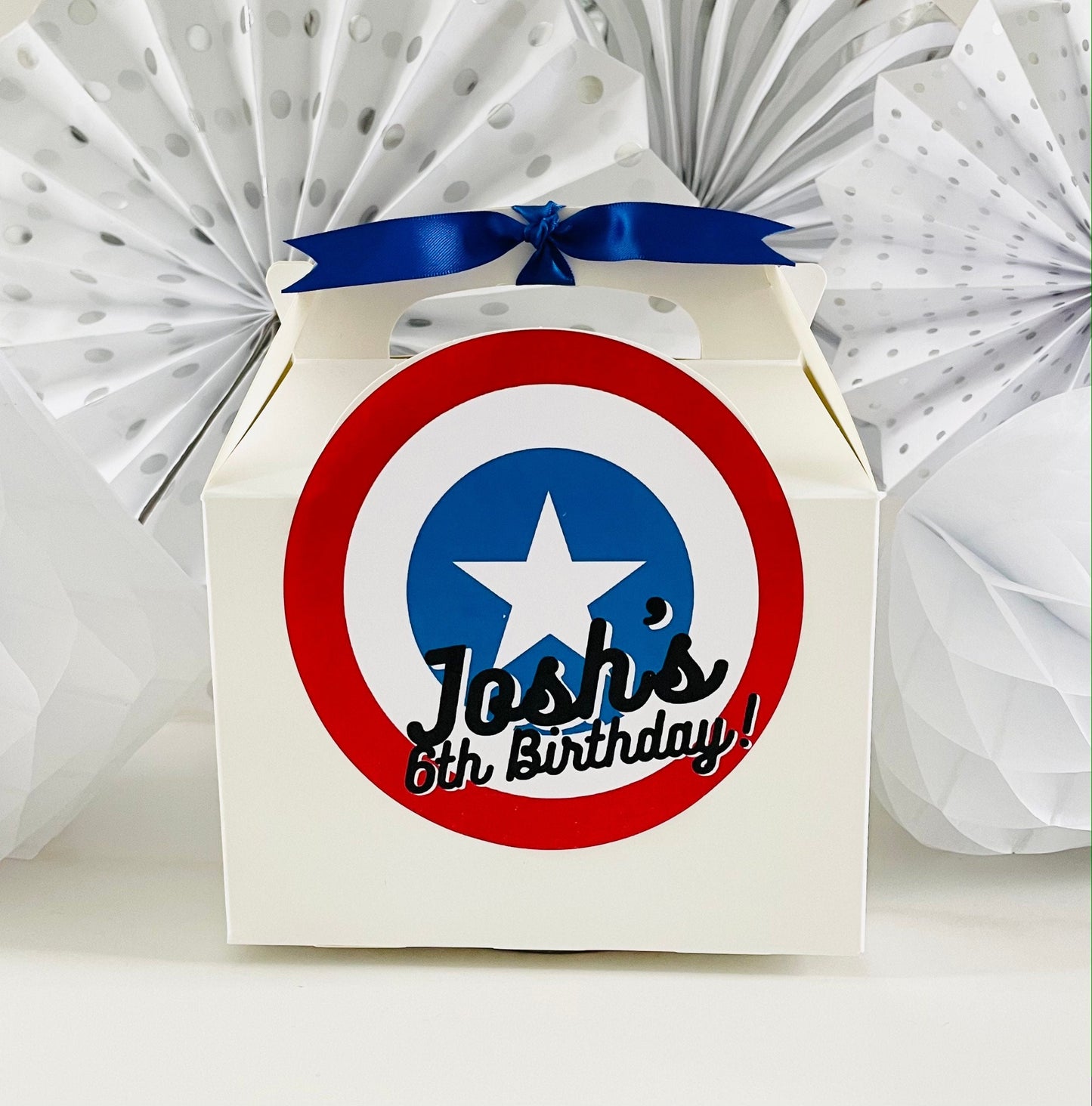 Children's Personalised Birthday Party Box | Goody Treat Box | SUPERHEROES