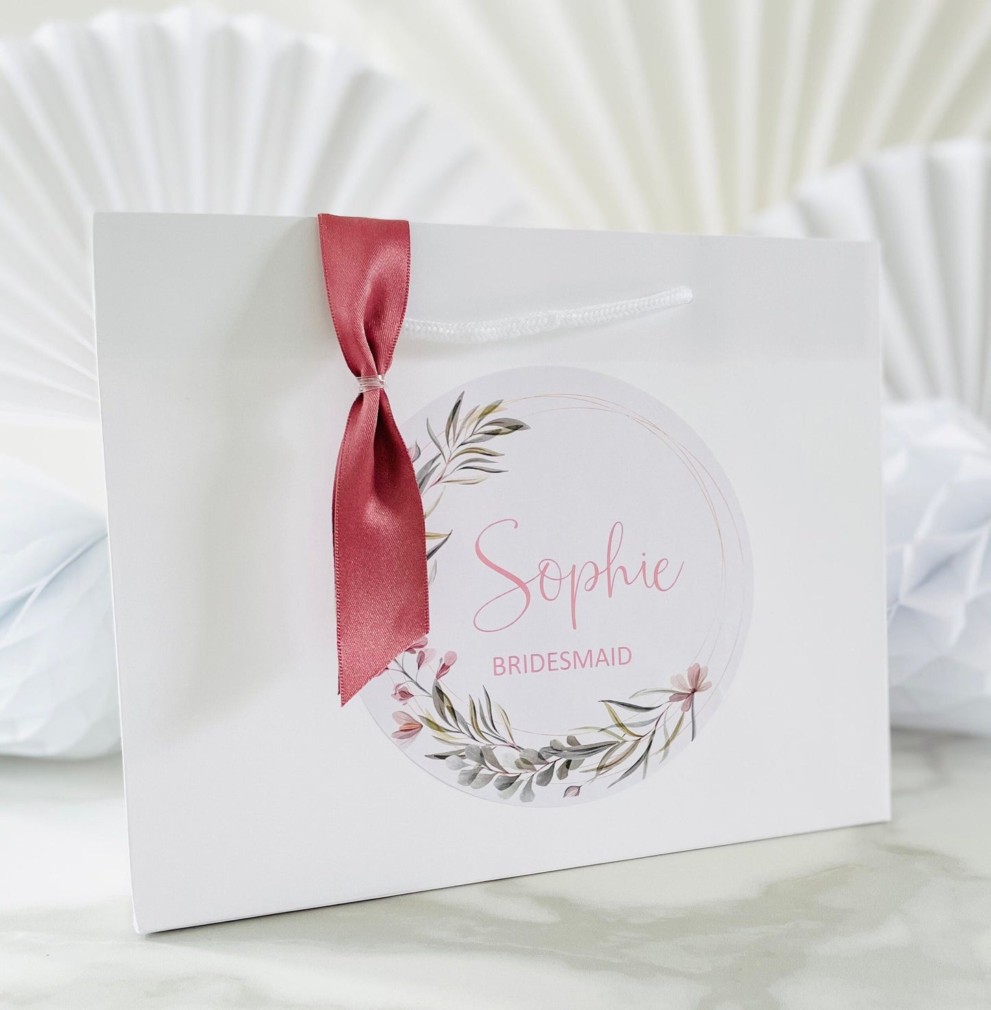 Personalised Wedding Gift Bag | Thank You | Luxury Boutique | DELICATE FLORAL