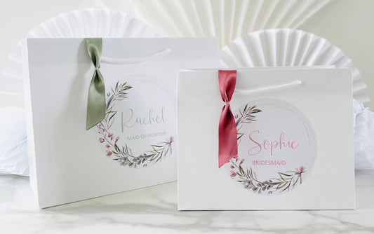 Personalised Wedding Gift Bag | Thank You | Luxury Boutique | DELICATE FLORAL