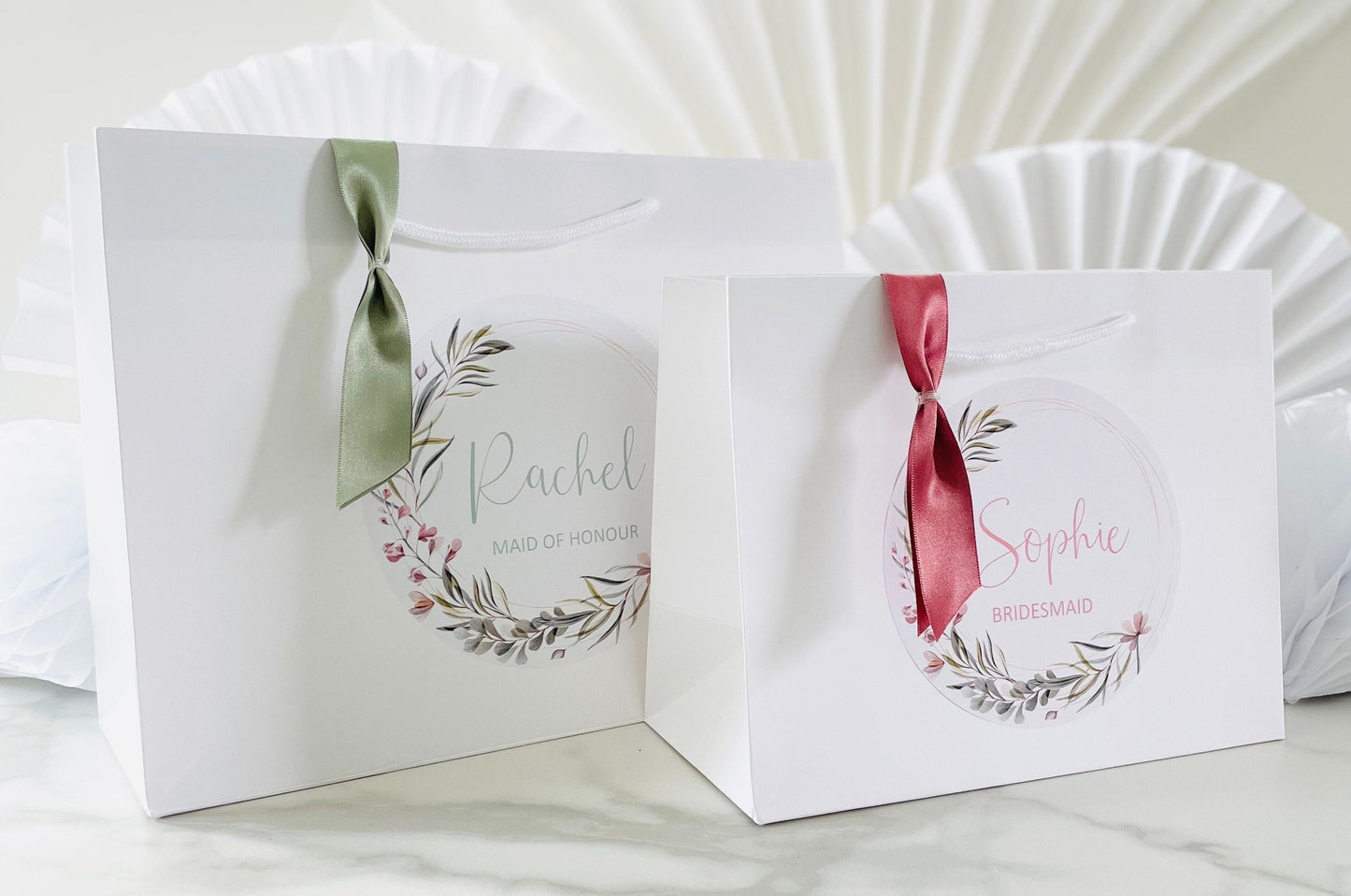 Personalised Wedding Gift Bag | Thank You | Luxury Boutique | DELICATE FLORAL