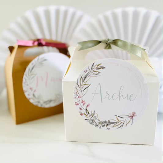 Personalised Wedding Favour Gift Box | Childs Activity | Thank You | DELICATE FLOWERS