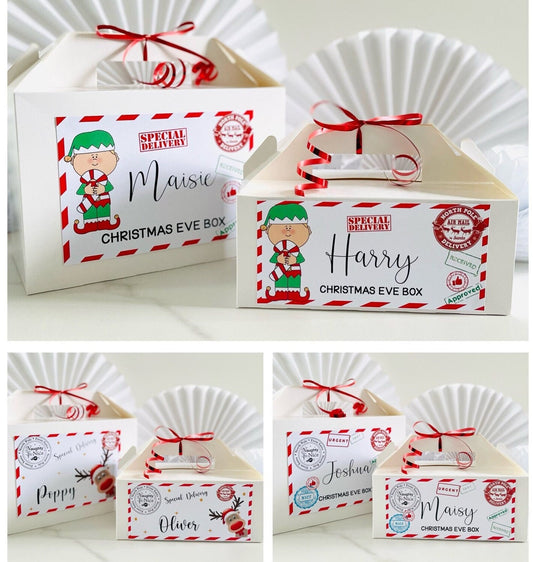 Christmas Eve Treat Box | Christmas Gift Box | Personalised Christmas Box | Santa Hamper | Night Before Xmas | Childrens Christmas Eve Box